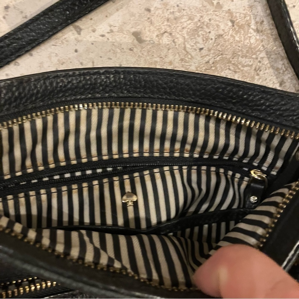 Kate Spade Cobble Hill Ellen Black Leather Adjustable Crossbody Purse Bag - Picture 10 of 15